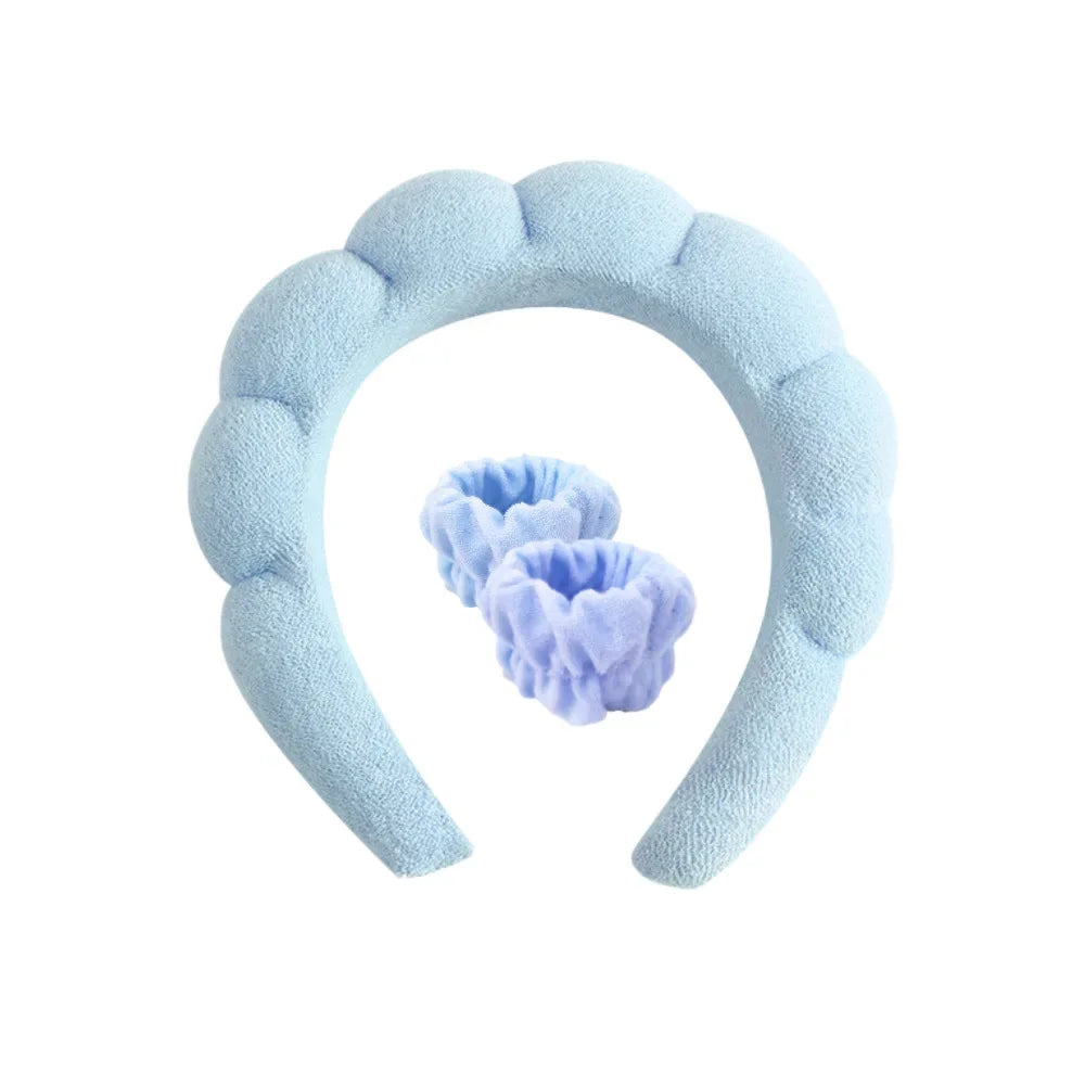 Sovellia 3 Piece Cloud Spa Headband and Wristband Set