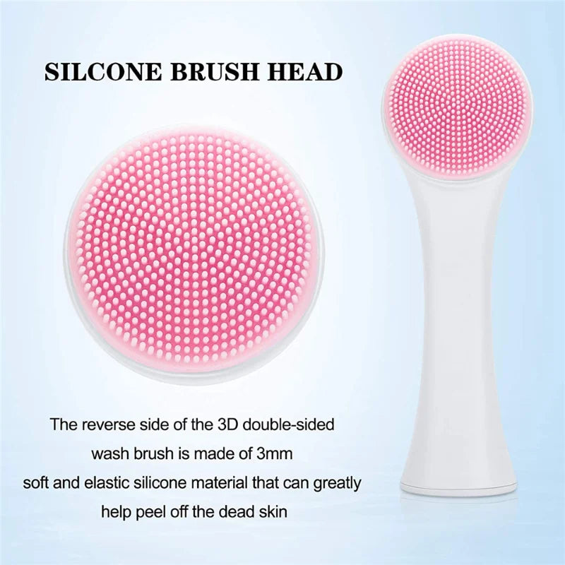 Sovellia Dual-Sided Silicone Facial Cleansing Brush